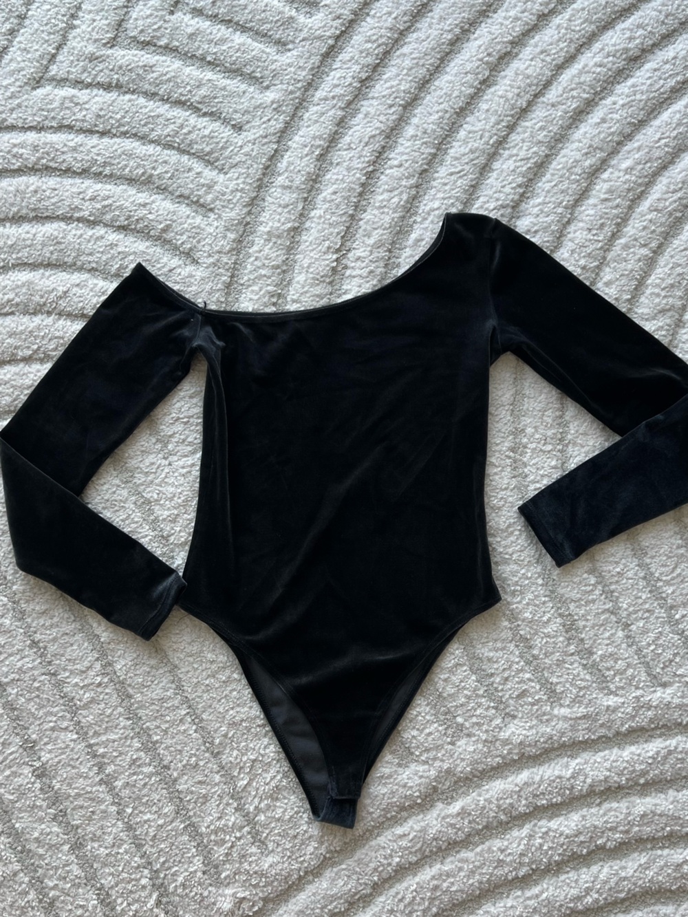 Fleur du Mal Velvet One Shoulder Bodysuit